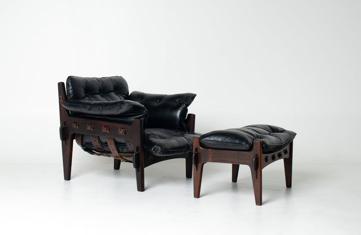 Sergio Rodrigues “Mischievous” Chair and Ottoman, Brazil