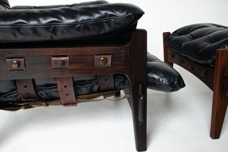 Sergio Rodrigues “Mischievous” Chair and Ottoman, Brazil