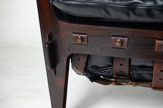 Sergio Rodrigues “Mischievous” Chair and Ottoman, Brazil