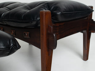 Sergio Rodrigues “Mischievous” Chair and Ottoman, Brazil