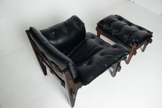 Sergio Rodrigues “Mischievous” Chair and Ottoman, Brazil