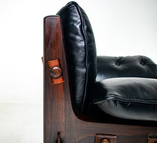 Sergio Rodrigues “Mischievous” Chair and Ottoman, Brazil