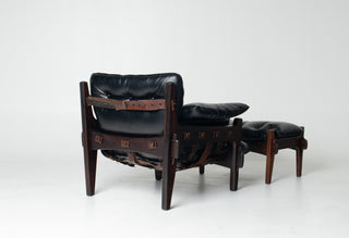 Sergio Rodrigues “Mischievous” Chair and Ottoman, Brazil