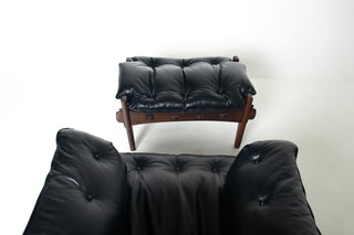 Sergio Rodrigues “Mischievous” Chair and Ottoman, Brazil