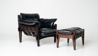 Sergio Rodrigues “Mischievous” Chair and Ottoman, Brazil