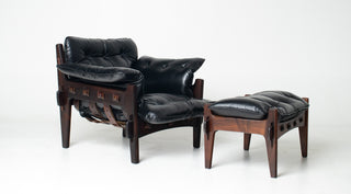 Sergio Rodrigues “Mischievous” Chair and Ottoman, Brazil