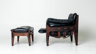 Sergio Rodrigues “Mischievous” Chair and Ottoman, Brazil