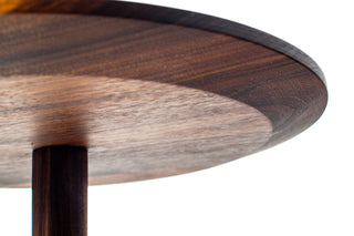 Handcrafted Mid Century Modern Walnut Lollipop Side Table - Hobbs Modern Original
