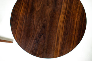 Handcrafted Mid Century Modern Walnut Lollipop Side Table - Hobbs Modern Original