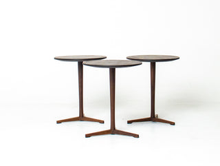 Handcrafted Mid Century Modern Walnut Lollipop Side Table - Hobbs Modern Original