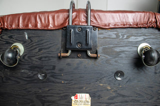 Soriana Love Seat Sofa and Ottoman in New Leather by Afra & Tobia Scarpa for Cassina