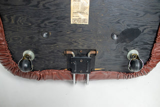 Soriana Love Seat Sofa and Ottoman in New Leather by Afra & Tobia Scarpa for Cassina