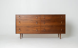 Stanley Young Walnut 6 drawer Dresser by Glenn of California