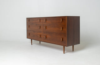 Stanley Young Walnut 6 drawer Dresser by Glenn of California
