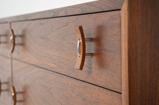 Stanley Young Walnut 6 drawer Dresser by Glenn of California