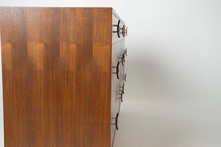 Stanley Young Walnut 6 drawer Dresser by Glenn of California