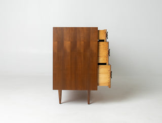 Stanley Young Walnut 6 drawer Dresser by Glenn of California