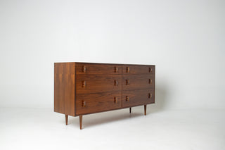 Stanley Young Walnut 6 drawer Dresser by Glenn of California