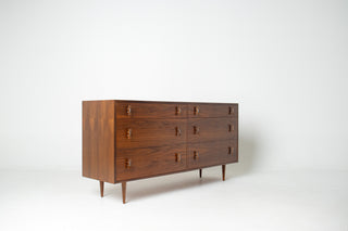 Stanley Young Walnut 6 drawer Dresser by Glenn of California