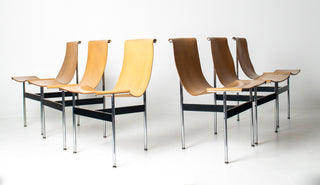 Set of Ten T Dining Chairs by Katavolos, Littell, &  Kelley For Laverne International