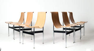 Set of Ten T Dining Chairs by Katavolos, Littell, &  Kelley For Laverne International
