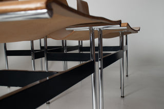 Set of Ten T Dining Chairs by Katavolos, Littell, &  Kelley For Laverne International