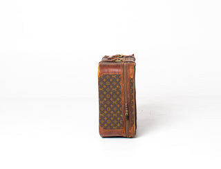 Vintage Louis Vuitton Monogram Canvas Suitcases – Set of Two with Original Saks Fifth Avenue Louis Vuitton Catalog