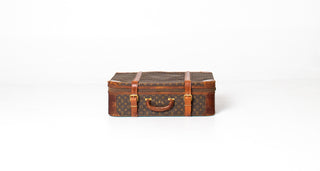 Vintage Louis Vuitton Monogram Canvas Suitcases – Set of Two with Original Saks Fifth Avenue Louis Vuitton Catalog