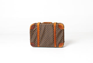Vintage Louis Vuitton Monogram Canvas Suitcases – Set of Two with Original Saks Fifth Avenue Louis Vuitton Catalog
