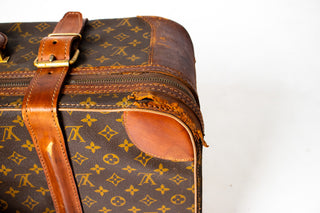Vintage Louis Vuitton Monogram Canvas Suitcases – Set of Two with Original Saks Fifth Avenue Louis Vuitton Catalog