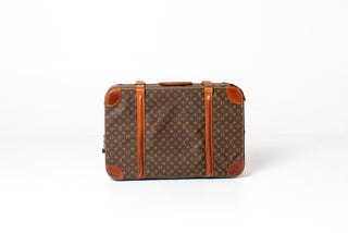 Vintage Louis Vuitton Monogram Canvas Suitcases – Set of Two with Original Saks Fifth Avenue Louis Vuitton Catalog