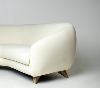 Vladimir Kagan Tangent Sofa for Preview in Terra Wool