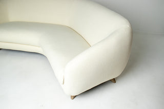Vladimir Kagan Tangent Sofa for Preview in Terra Wool