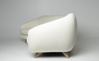 Vladimir Kagan Tangent Sofa for Preview in Terra Wool