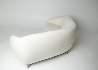 Vladimir Kagan Tangent Sofa for Preview in Terra Wool