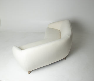 Vladimir Kagan Tangent Sofa for Preview in Terra Wool
