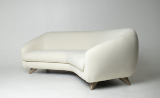 Vladimir Kagan Tangent Sofa for Preview in Terra Wool