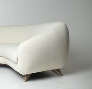 Vladimir Kagan Tangent Sofa for Preview in Terra Wool