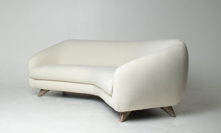 Vladimir Kagan Tangent Sofa for Preview in Terra Wool