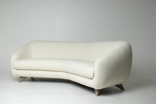 Vladimir Kagan Tangent Sofa for Preview in Terra Wool