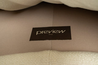 Vladimir Kagan Tangent Sofa for Preview in Terra Wool
