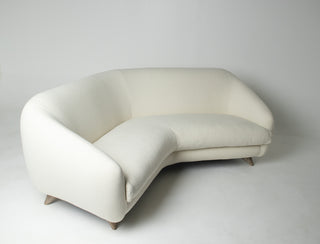 Vladimir Kagan Tangent Sofa for Preview in Terra Wool