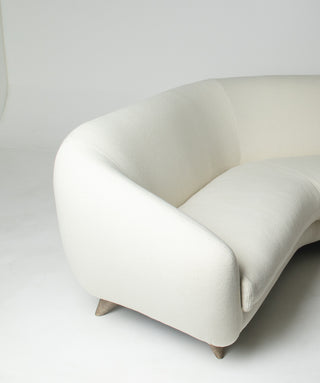 Vladimir Kagan Tangent Sofa for Preview in Terra Wool