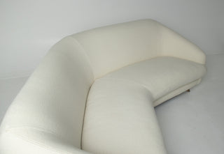 Vladimir Kagan Tangent Sofa for Preview in Terra Wool