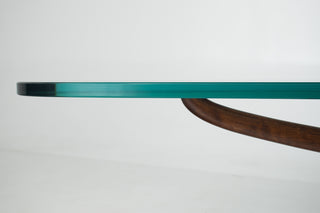 Rare Vladimir Kagan Tri-Symmetric Walnut Coffee Table