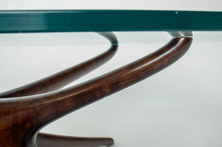 Rare Vladimir Kagan Tri-Symmetric Walnut Coffee Table