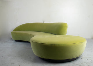Vladimir Kagan Monumental Serpentine Sofa — Available for Custom Upholstery