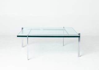 Poul Kjaerholm Glass Coffee Table Model PK61