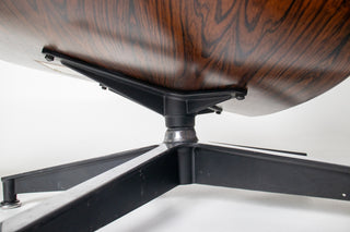 3rd Generation Eames Lounge Chair and Ottoman in Brazilian Rosewood & Green Leather